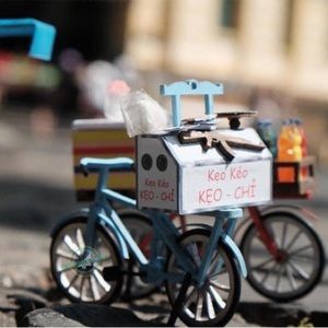 DIY Miniature Building Kit Model Vietnamese Taffy Cart